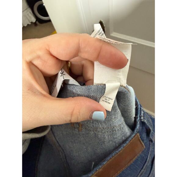 Madewell 10" High-Rise Skinny Raw Hem Denim Button Fly Jeans Women's 28 - Picture 11 of 12